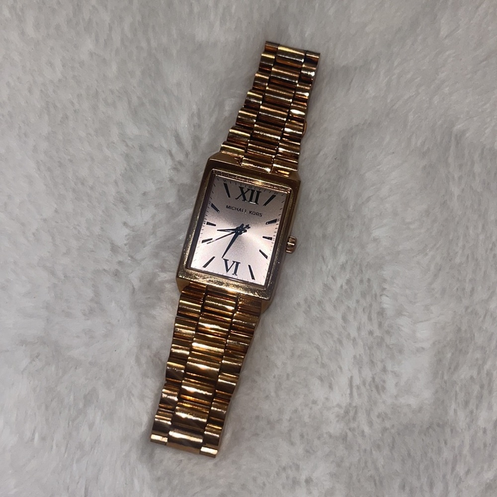 Michael Kors Rose Gold Squared Watch